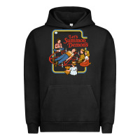 Pigment Black let's summon demons Urban Hoodie - linhVisuals
