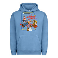 Pigment Pebble Blue let's summon demons Urban Hoodie - linhVisuals