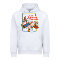 White let's summon demons Urban Hoodie - linhVisuals