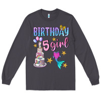 Smoke birthday girl 5 Long Sleeve Tee - BundleAndBundleShop