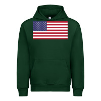 Forest Green american flag Urban Hoodie - linhVisuals