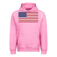 Fuchsia Pink american flag Urban Hoodie - linhVisuals