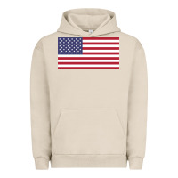 Pigment French Oak american flag Urban Hoodie - linhVisuals