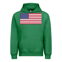 Emerald american flag Urban Hoodie - linhVisuals
