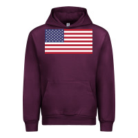 Mauve Wine american flag Urban Hoodie - linhVisuals
