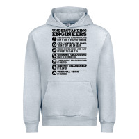 Heather Grey understanding engineers funny Urban Hoodie - linhVisuals