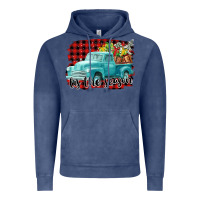 Vintage Denim Tis The Season Christmas Truck Vintage Hoodie - FaDigitalArtStudio