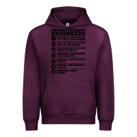 Mauve Wine understanding engineers funny Urban Hoodie - linhVisuals