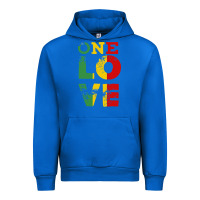 Cobalt one love rasta reggae Urban Hoodie - linhVisuals
