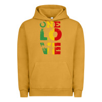 One Love Rasta Reggae Urban Hoodie | Teevron
