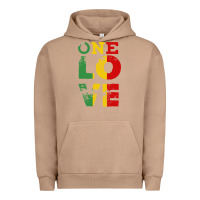 Pigment Burro one love rasta reggae Urban Hoodie - linhVisuals