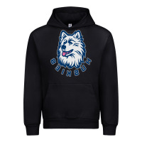 Black HUSKIES Urban Hoodie - linhVisuals