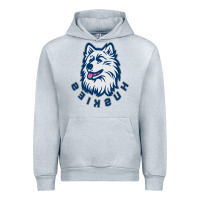 Heather Grey HUSKIES Urban Hoodie - linhVisuals