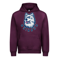 Mauve Wine HUSKIES Urban Hoodie - linhVisuals