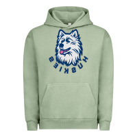 Pigment Oil Green HUSKIES Urban Hoodie - linhVisuals