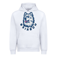 White HUSKIES Urban Hoodie - linhVisuals