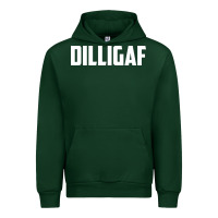 Forest Green dilligaf    bowling Urban Hoodie - linhVisuals
