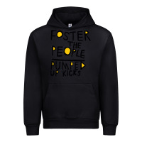 Black Foster The People Pumped Up Kicks Urban Hoodie - linhVisuals