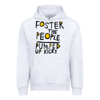 White Foster The People Pumped Up Kicks Urban Hoodie - linhVisuals