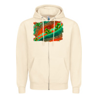Sandshell westerb aztec and leopard background Zipper Hoodie - AdoDesignShop