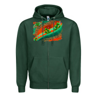 Sports Green westerb aztec and leopard background Zipper Hoodie - AdoDesignShop
