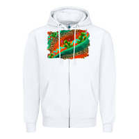 White westerb aztec and leopard background Zipper Hoodie - AdoDesignShop