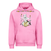 Fuchsia Pink Foster The People Helena Beat Urban Hoodie - linhVisuals
