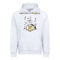 White Foster The People Helena Beat Urban Hoodie - linhVisuals