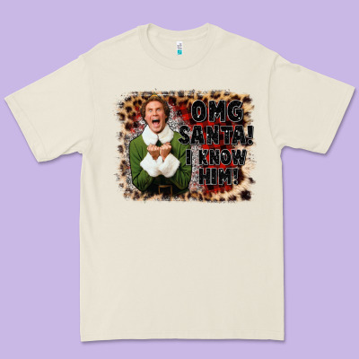 Omg Santa I Know Him Elf Premium Tee Designed By Cowgirlartshop