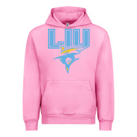 Fuchsia Pink long island university sharks Urban Hoodie - linhVisuals