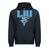 Navy long island university sharks Urban Hoodie - linhVisuals