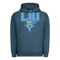 Pigment Midnight Navy long island university sharks Urban Hoodie - linhVisuals
