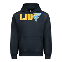 Navy long island university sharks Urban Hoodie - linhVisuals