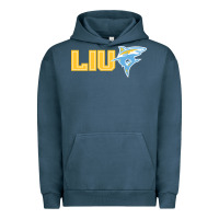Pigment Midnight Navy long island university sharks Urban Hoodie - linhVisuals