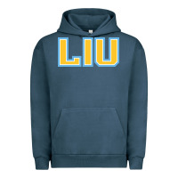 Pigment Midnight Navy long island university sharks Urban Hoodie - linhVisuals