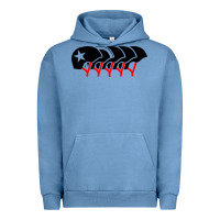 Pigment Pebble Blue roller derby helmets Urban Hoodie - linhVisuals