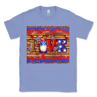 Colony Blue american flag gnomes love star leopard glitter Classic Tee - Artiststas