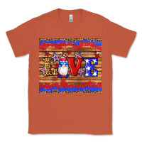 Copper american flag gnomes love star leopard glitter Classic Tee - Artiststas