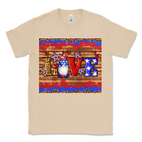 Mushroom american flag gnomes love star leopard glitter Classic Tee - Artiststas