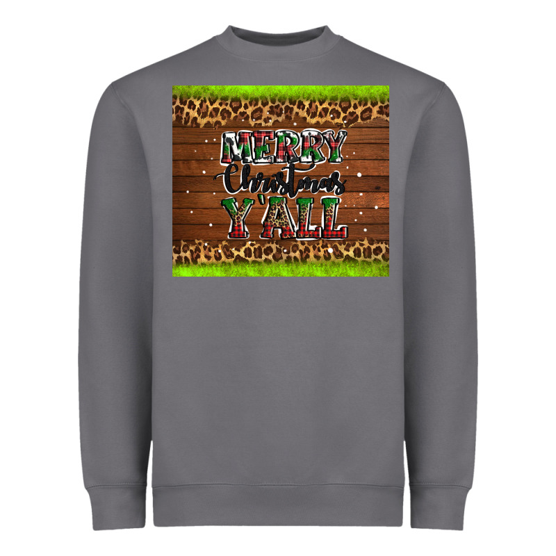 Merry Christmas Y'all Heavyweight Sweatshirt by AdoDesignShop | Teevron