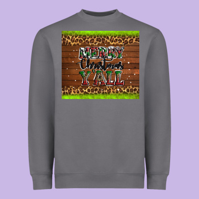 Merry Christmas Y'all Heavyweight Sweatshirt Designed By Adodesignshop