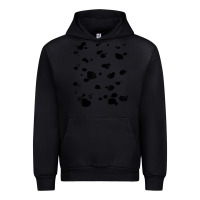 Black dalmatian dog pattern funny diy costume t shirt Urban Hoodie - linhVisuals