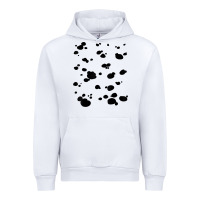 White dalmatian dog pattern funny diy costume t shirt Urban Hoodie - linhVisuals