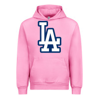 Fuchsia Pink la los angeles Urban Hoodie - linhVisuals