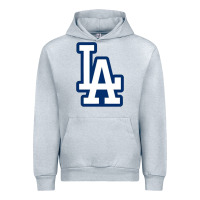 Heather Grey la los angeles Urban Hoodie - linhVisuals