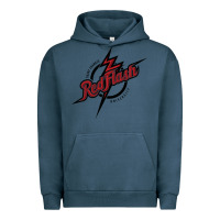 Pigment Midnight Navy st. francis (pa) red flash Urban Hoodie - linhVisuals