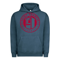 Pigment Midnight Navy st. francis (pa) red flash Urban Hoodie - linhVisuals