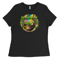 Black shamrock farm Ladies Tee - CowGirlArtShop