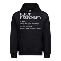 Black first responder  definition design Urban Hoodie - linhVisuals