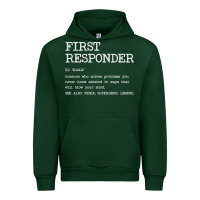 Forest Green first responder  definition design Urban Hoodie - linhVisuals